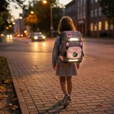 Ars Una: Think Pink Easy-Pack Schultasche, Rucksack 27x38x18 cm Bild 9