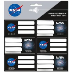 Ars Una: Verpackte Heftaufkleber mit NASA‑Motiv, 3 x 6 Stück