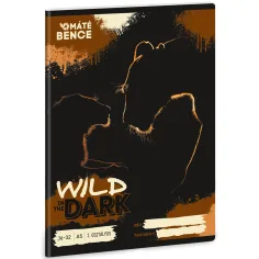 Ars Una: Wild im Dunkeln, liniertes Heft für die 2. Klasse, A5 16-32