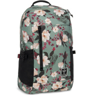 Ars Una: blumig-grüner Schulranzen/Rucksack AU-17 32 x 47 x 18 cm