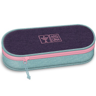 Ars Una: großes Federmäppchen in Lila und Türkis, 23 x 5,5 x 9 cm