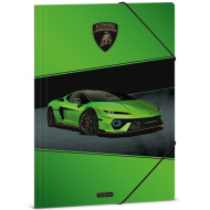 Ars Una: grüne Lamborghini-Gummibandmappe im A4-Format