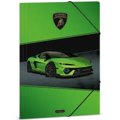 Ars Una: grüne Lamborghini-Gummibandmappe im A4-Format