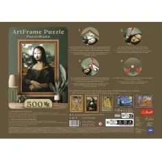 ArtFrame: Leonardo da Vinci - Mona Lisa - 500-teiliges Puzzle mit Rahmen - Trefl Bild 3