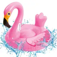 Aufblasbare große Flamingo-Reitmatratze 175 cm