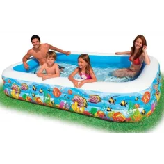 Aufblasbarer Familienpool mit Meeresmuster 305cm - Intex Bild 3