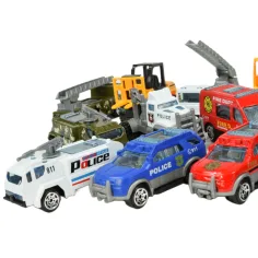 Auto-Modell: 16-teiliges Set von Rettungs-, Feuerwehr-, Militär- und Arbeitsfahrzeugen Bild 3
