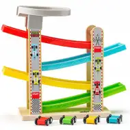 Autobahn-Set mit vier kleinen Autos Spielset - Woodyland