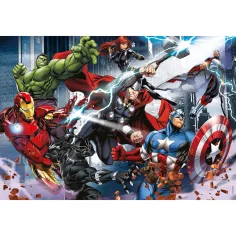 Avengers 2-in-1 Puzzle und Malbuch, 108 Teile, 50x35 cm – Lisciani Bild 2