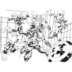 Avengers 2-in-1 Puzzle und Malbuch mit 48 Teilen, 35x25 cm – Lisciani Bild 2