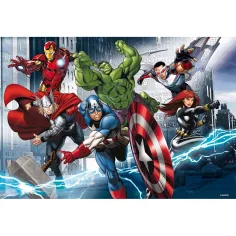 Avengers: Die Helden 2-in-1 60-teiliges Puzzle und Malbuch 50x35cm – Lisciani Bild 2