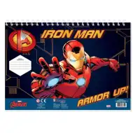 Avengers Iron Man kreatives Malbuch mit Aufklebern und Schablone in mehreren Varianten
