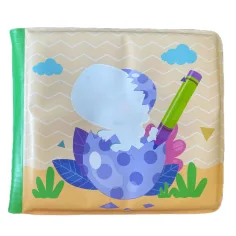 Baby-Buch: Dinosaurier weiches Planschbuch 14x13cm Bild 3