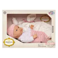 Baby Dream: Säuglingspuppe in rosa Kleidung mit Zubehör, 35 cm