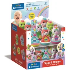 Baby Spin & Dream Einhorn- und Drachen-Babyspielzeug, 1 Stück - Clementoni