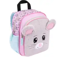 Bambino Kinderrucksack mit Mausmotiv für den Kindergarten, 27x21x12,5 cm