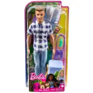 Barbie: Camping Ken Puppe mit Zubehör in kariertem Hemd - Mattel