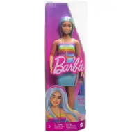 Barbie: Fashionista Stil Puppe in buntem gestreiftem Kleid - Mattel