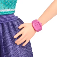 Barbie Fashionista stilvolle Puppe mit roten Haaren im lila Rock – Mattel Bild 4