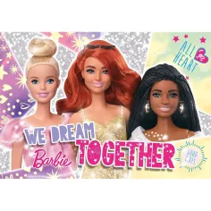 Barbie-Freundinnen 60-teiliges Glitzer-Puzzle 50x35 cm - Lisciani Bild 2