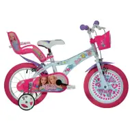 Barbie pink-weißes Kinderfahrrad in Größe 16 – Dino Bikes Fahrrad