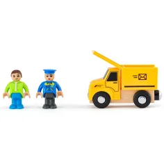 Baufahrzeuge 8-teiliges Fahrzeugset mit Figur - Woodyland Bild 3