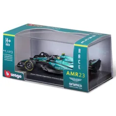 Bburago: Aston Martin AMR23 F1 Rennwagen Metall Automodell 1/43 (Fernando Alonso #14, mit Helm) Bild 5