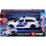 Bburago: Audi A6, ungarisches Polizeiauto mit Sirene 1/43