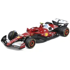 Bburago: Ferrari SF-25 F1-Rennwagen Metall-Modellauto 1:43 (Charles Leclerc Nr. 16) Bild 2