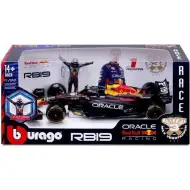 Bburago: Red Bull RB19 F1 Rennwagen Metallmodell mit Fahrer 1/24 (Max Verstappen #1)