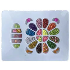 Beads Series: Schmuckherstellungsset mit Perlen, Haargummi und Anhänger mit über 200 Perlen Bild 2