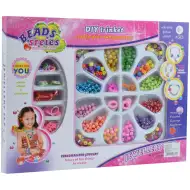 Beads Series: Schmuckherstellungsset mit Perlen, Haargummi und Haarspange mit über 200 Perlen