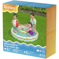 Bestway: Beachtastic aufblasbares Planschbecken 3-in-1-Set Ø 122 x 20 cm Bild 4