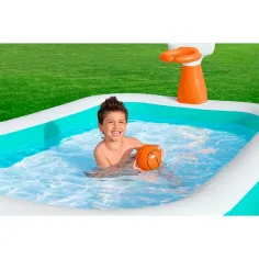 Bestway: Dunk N Splash™ Pool mit Basketballkorb und Backboard 251x168x102cm Bild 3