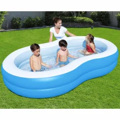Bestway: Family Pool Lagoon Familien-Ovalpool mit zwei Ringen 262 x 157 x 46 cm Bild 5