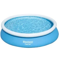 Bestway: Fast Set Aufstellpool mit aufblasbarem Rand 366x76cm Bild 2