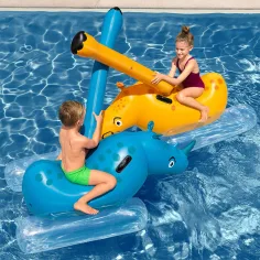 Bestway: Kids Rhino Nashorn-Badespielzeug, 2er-Set für Kinder, 148 x 89 x 61 cm Bild 2