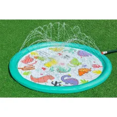 Bestway: Planschbecken mit Wassersprühfunktion, Dino-Motiv, 122 cm Bild 2