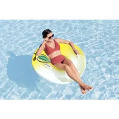 Bestway: Schwimmring mit Zitronenmuster und Griffen, 114 cm Bild 2
