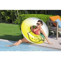 Bestway: Schwimmring mit Zitronenmuster und Griffen, 114 cm Bild 4