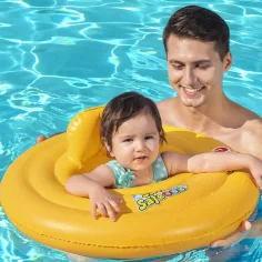 Bestway: Swim Safe - Dreiring-Babyschwimmring mit Sitz 69cm Bild 2
