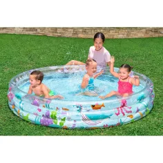 Bestway: Transparenter Dreiring-Pool mit Wasserwelt‑Motiv, 183 x 33 cm Bild 3