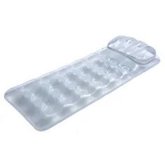 Bestway: silberfarbene transparente Gummiluftmatratze 175 x 63 x 26 cm