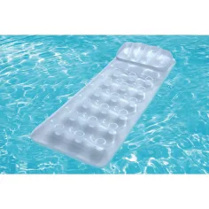 Bestway: silberfarbene transparente Gummiluftmatratze 175 x 63 x 26 cm Bild 2