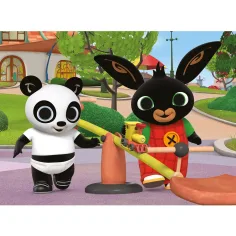 Bing und Pando auf dem Spielplatz 24-teiliges Eco Mini Puzzle 35x25cm – Lisciani Bild 2