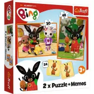 Bing und seine Freunde 2-in-1 Puzzle und Memory-Spiel - Trefl