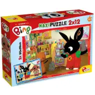 Bing und seine Freunde: Bing in der Schule 2x12-teilige Maxi-Puzzle