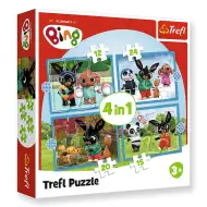 Bing und seine Freunde Glücklicher Bing 4-in-1 Puzzle-Set - Trefl