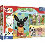 Bing und seine Freunde Super Giant beidseitiges 3-in-1 Puzzle 15-teilig - Trefl