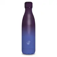 Blau-lila doppelwandige Metallflasche 500ml